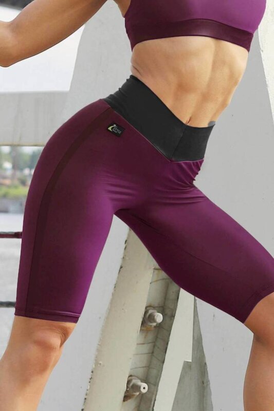 i-Style Short cycliste Violet S