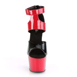 Pleaser Sandales ADORE-700-16 Noir Rouge