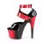 Pleaser Sandales ADORE-700-16 Noir Rouge