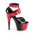 Pleaser Sandales ADORE-700-16 Noir Rouge