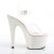 Pleaser Sandales ADORE-708HMG Transparent Argent Multi Paillettes