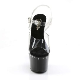 Pleaser Sandales ADORE-708LS Transparent Noir