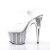 Pleaser Sandales ADORE-708SRS Transparent Argent Strass