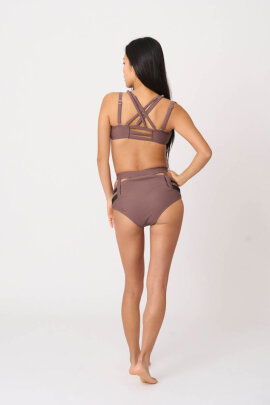 Zasha Polewear Short taille haute Charlotte Acajou