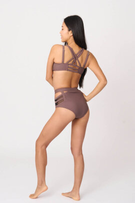 Zasha Polewear Short taille haute Charlotte Acajou