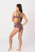 Zasha Polewear Short taille haute Charlotte Acajou