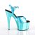 Pleaser Sandales ADORE-709HGCH Turquoise Hologramme Chrome