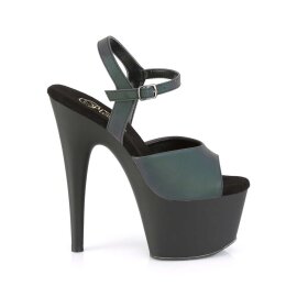 Pleaser Sandales ADORE-709REFL Vert Noir Multi Réfléchissant