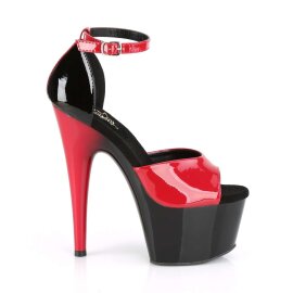 Pleaser Sandales ADORE-789 Rouge Noir