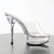 Pleaser Mules ALLURE-601 Transparent Argent