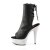 Pleaser Bottines BEJEWELED-1018DM-6 Faux cuir Noir Strass Argent