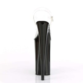 Pleaser Sandales BEYOND-008 Transparent Noir
