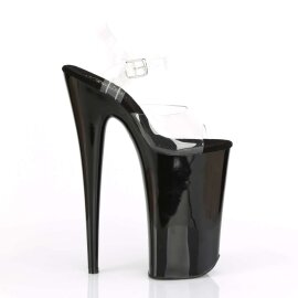 Pleaser Sandales BEYOND-008 Transparent Noir