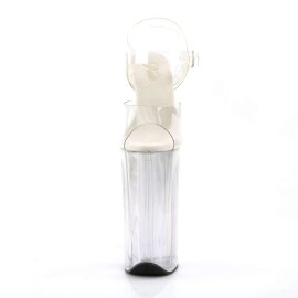 Pleaser Sandales BEYOND-008 Transparent Argent