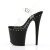 Pleaser Sandales FLAMINGO-808ABLS Transparent Noir Strass