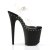 Pleaser Sandales FLAMINGO-808ABLS Transparent Noir Strass