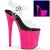 Pleaser Sandales FLAMINGO-808UVG Transparent Néon-Rose Paillettes