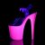 Pleaser Sandales FLAMINGO-808UVG Transparent Néon-Rose Paillettes