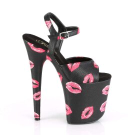 Pleaser Sandales FLAMINGO-809KISSES Noir