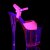 Pleaser Sandales FLAMINGO-809UVT Néon-Rose