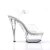 Pleaser Sandales KISS-208LS Transparent Argent