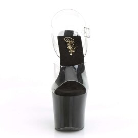 Pleaser Sandales LOVETHORN-708 Transparent Noir