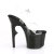 Pleaser Sandales LOVETHORN-708 Transparent Noir