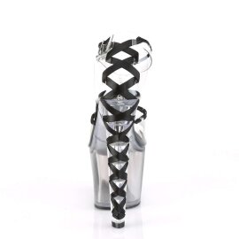 Pleaser Sandales LOVESICK-712T Transparent Noir