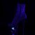 Pleaser Bottines MOON-1020MER Noir Bigarré Multi Paillettes