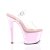 Pleaser Sandales SKY-308 Transparent Rose Chrome