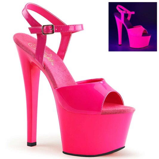 Pleaser Sandales SKY-309UV Néon-Rose