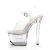 Pleaser Sandales TIPJAR-708-2 Transparent Argent