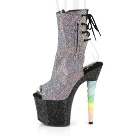 Pleaser Bottines UNICORN-1018G Violet-Bleu Multi Paillettes