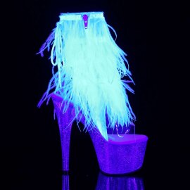 Pleaser Bottines ADORE-1017MFF Transparent Blanc EU-35/US-5