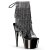 Pleaser Bottines ADORE-1017RSF Transparent Argent Noir Chrome EU-35/US-5