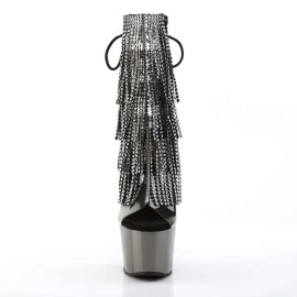Pleaser Bottines ADORE-1017RSF Transparent Argent Noir...
