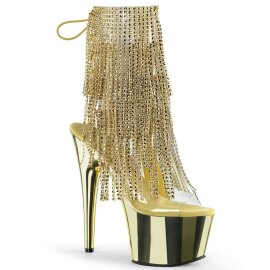 Pleaser Bottines ADORE-1017RSF Or Chrome Transparent...