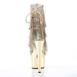 Pleaser Bottines ADORE-1017RSF Or Chrome Transparent EU-39/US-9