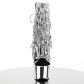 Pleaser Bottines ADORE-1017RSF Transparent Argent Chrome...