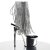 Pleaser Bottines ADORE-1017RSF Transparent Argent Chrome EU-35/US-5