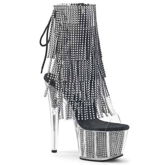 Pleaser Bottines ADORE-1017SRS Argent EU-35/US-5