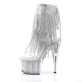 Pleaser Bottines ADORE-1017SRS Argent EU-35/US-5
