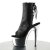 Pleaser Bottines ADORE-1018 Noir Argent Chrome EU-35/US-5