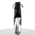 Pleaser Bottines ADORE-1018 Noir Argent Chrome EU-36/US-6