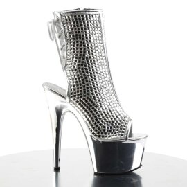 Pleaser Bottines ADORE-1018DCS Argent Chrome EU-40/US-10