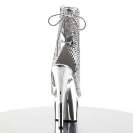 Pleaser Bottines ADORE-1018DCS Argent Chrome EU-37/US-7
