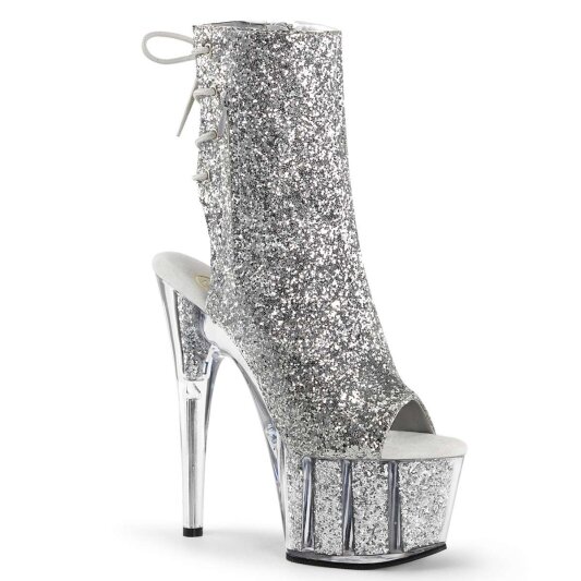Pleaser Bottines ADORE-1018G Argent Paillettes EU-40/US-10