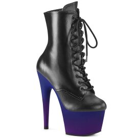 Pleaser Bottines ADORE-1020BP Noir Bleu-Violet EU-35/US-5