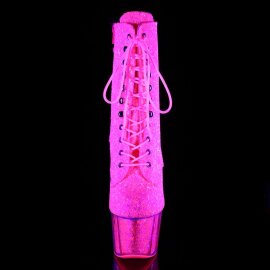 Pleaser Bottines ADORE-1020G Néon-Rose Paillettes...