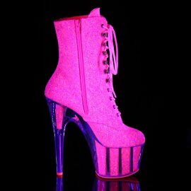 Pleaser Bottines ADORE-1020G Néon-Rose Paillettes EU-35/US-5